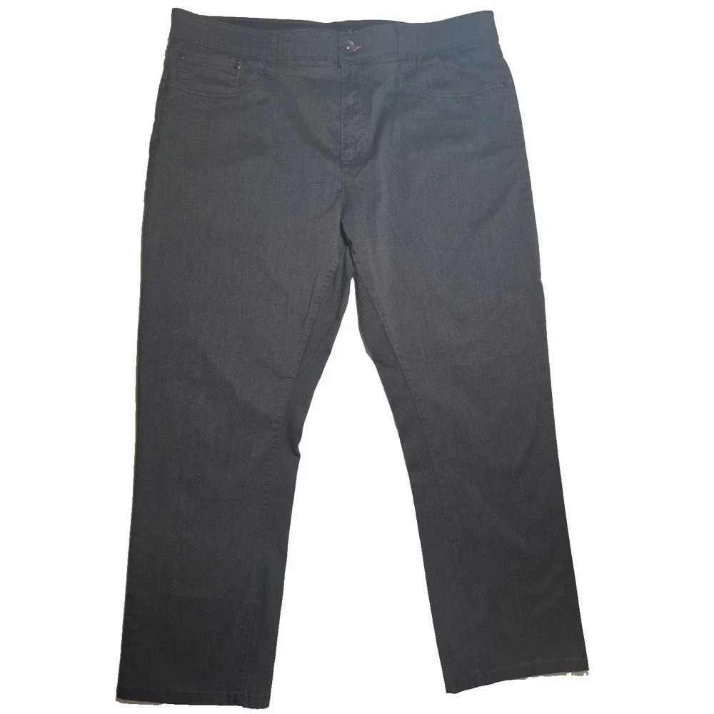 Weatherproof Vintage‎ 5-Pocket Mens Pants 40x30 Gray Straight Fit Stretch Jeans